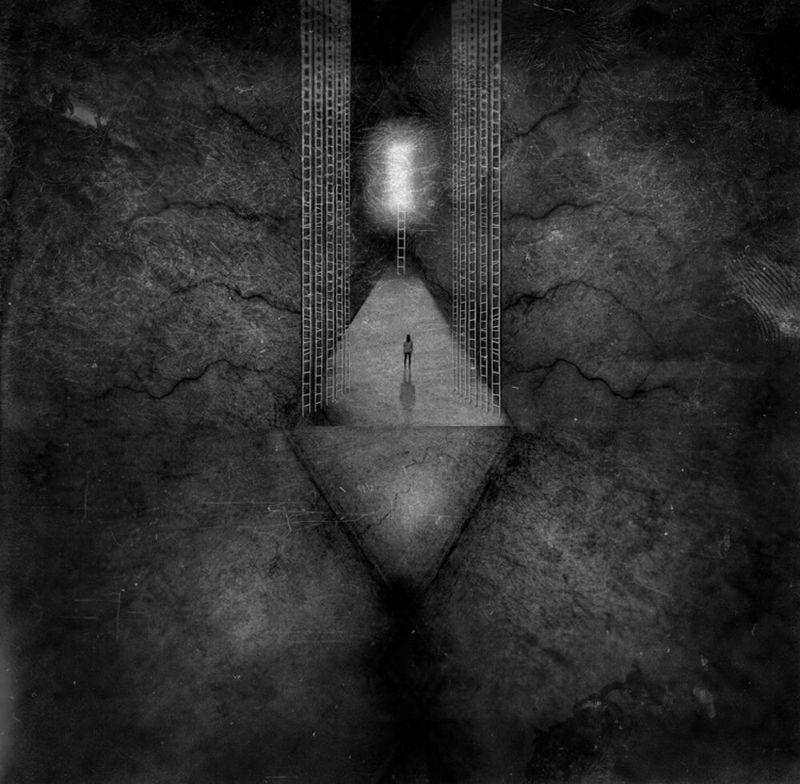 conceptual, fineart, creative, creativity, concept, blackandwhite, photography, photomontage, photomanipulation, bnw, limbo, dark, atmospheric Limbo and Mnemosyne VIII фото превью