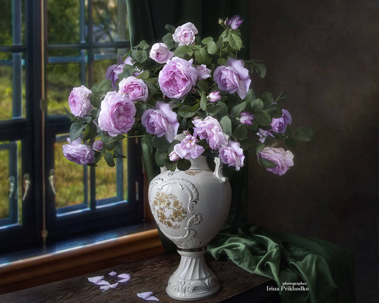 натюрморт, цветы, букеты, чайные розы, Приходько Ирина