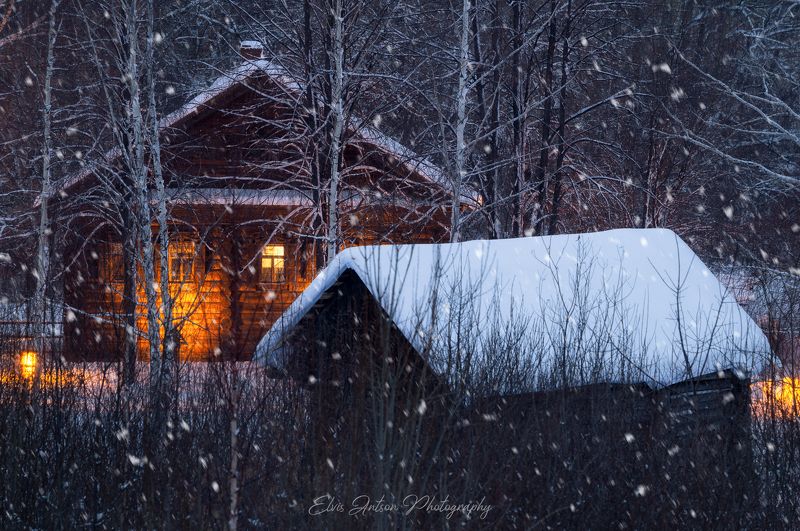 кострома, зима, Уютный зимний вечер фото превью
