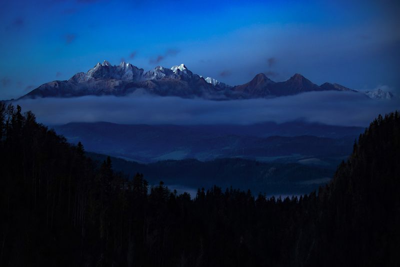 Horizontal, Photography, Mountain, Nature, Landscape, Cloud, Fog, Tatra, Moutains, Tatry, Poland, Landscape View of the Tatra Mountains фото превью
