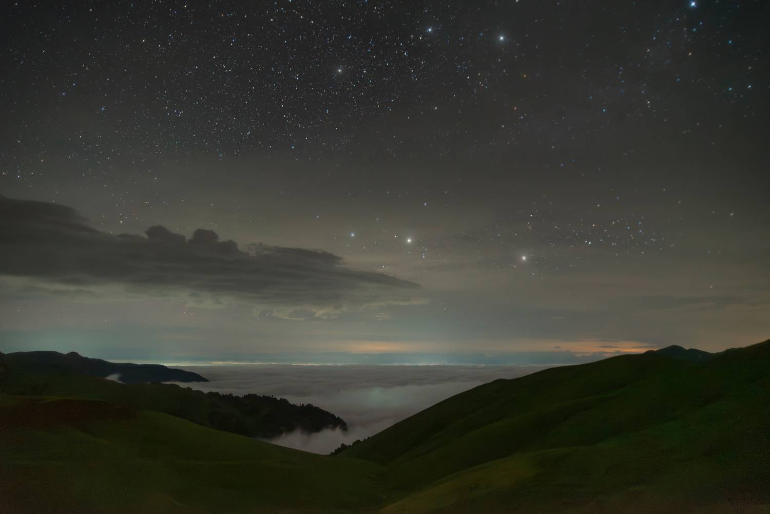 грузия, ночь, звездное небо, night, georgia, stars, Кудашкина Ксения