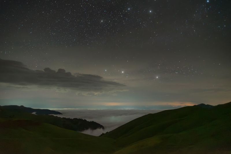 Над ковром из облаков фото превью