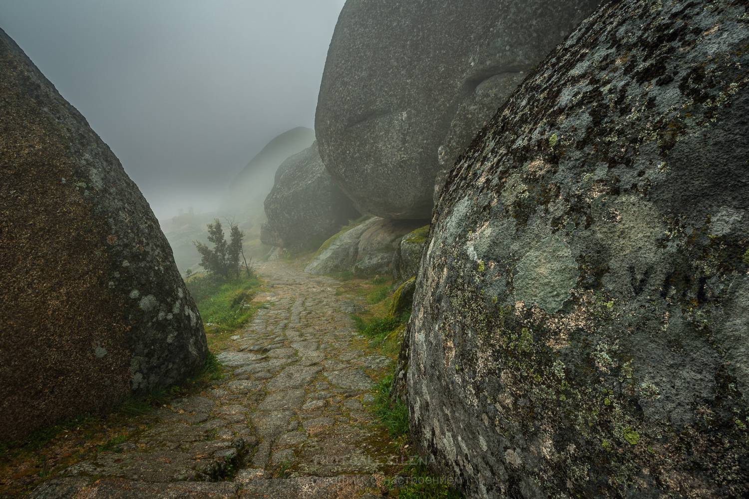португалия, монсанту, туман, валуны, Александр Константинов