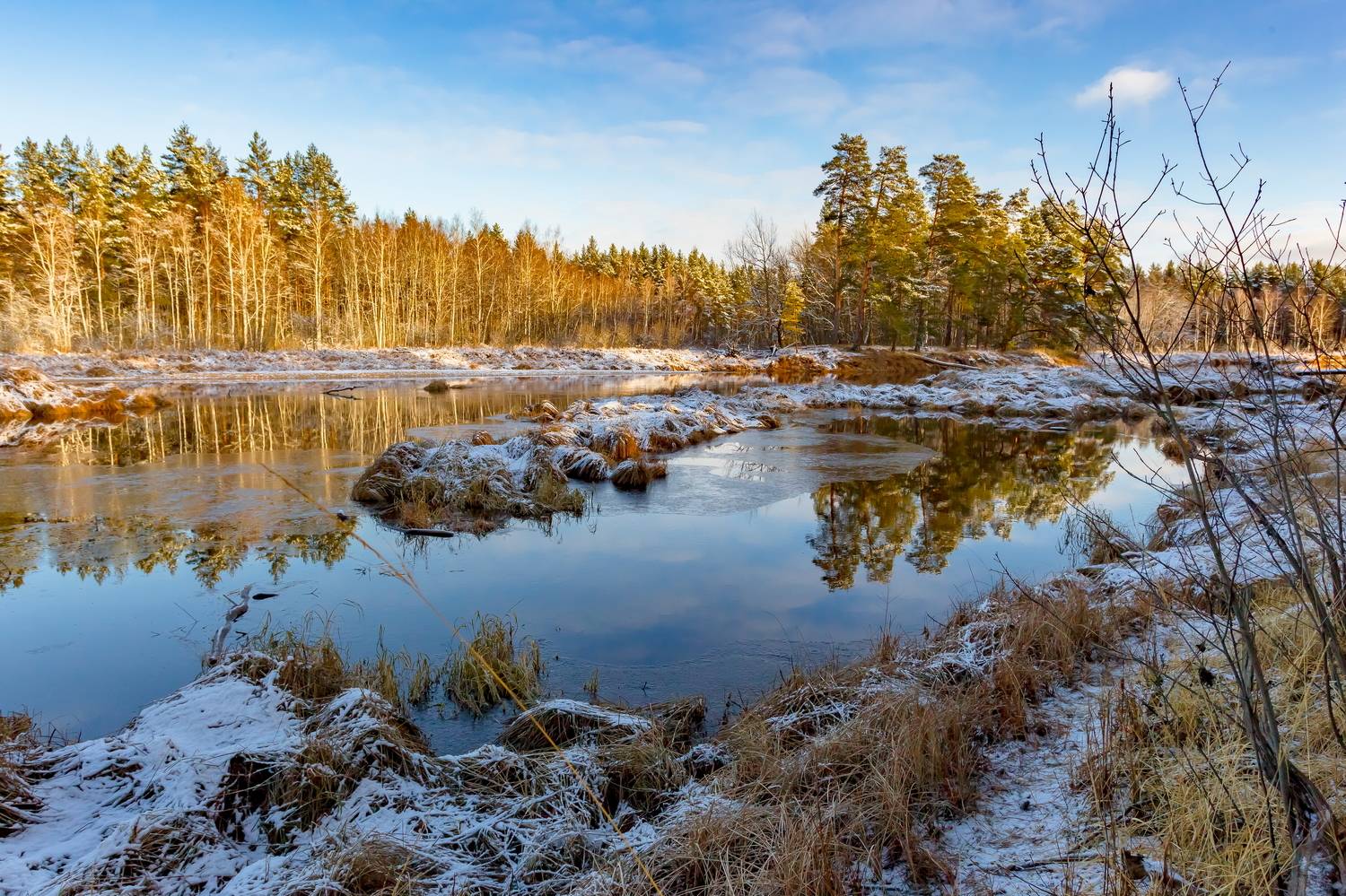 ноябрь, мещера, заповедник, утро, река, пейзаж, природа, Юрий Морозов