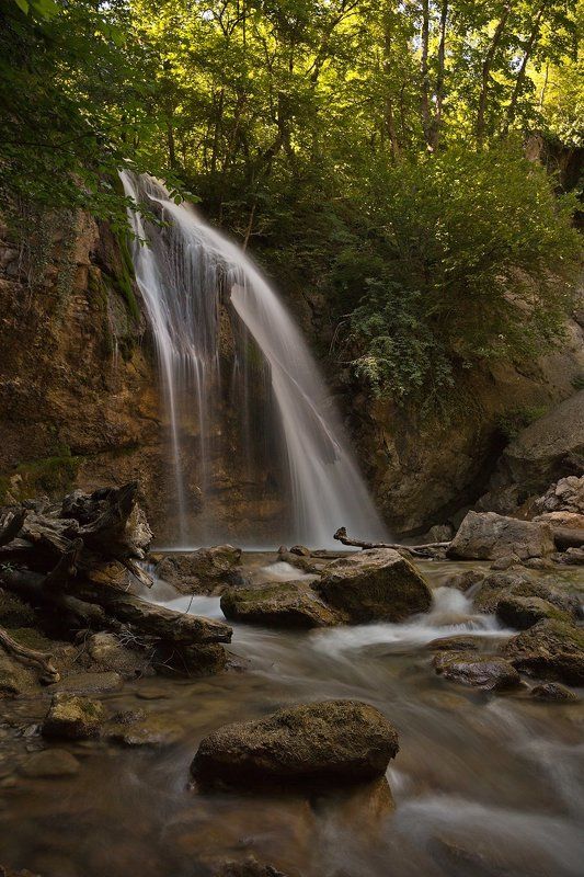 водопад, джур-джур, крым, лето Водопад Джур-Джур фото превью