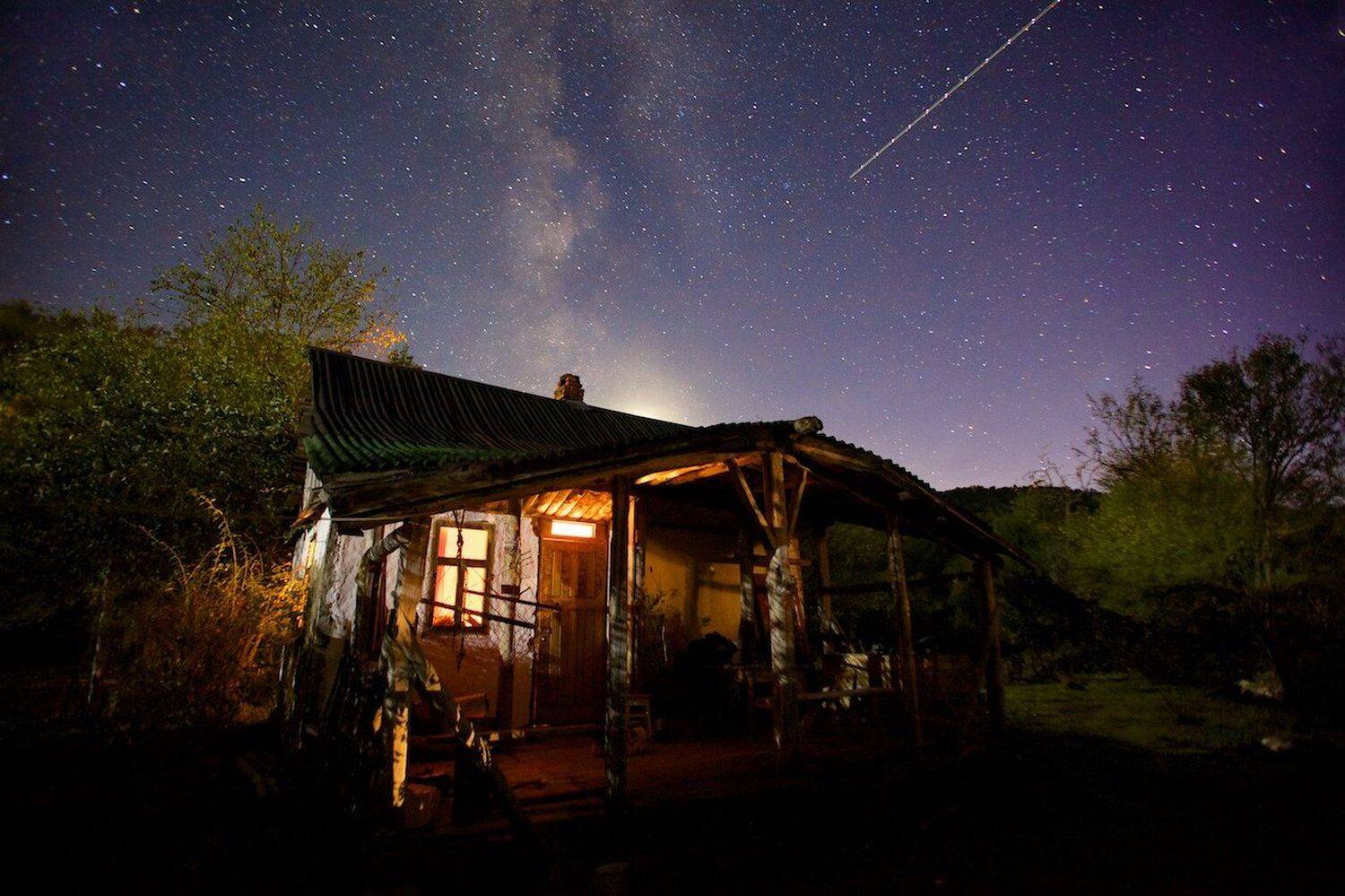Деревня, Домик, Кавказ, Млечный путь, Ночь, Никифоров Егор