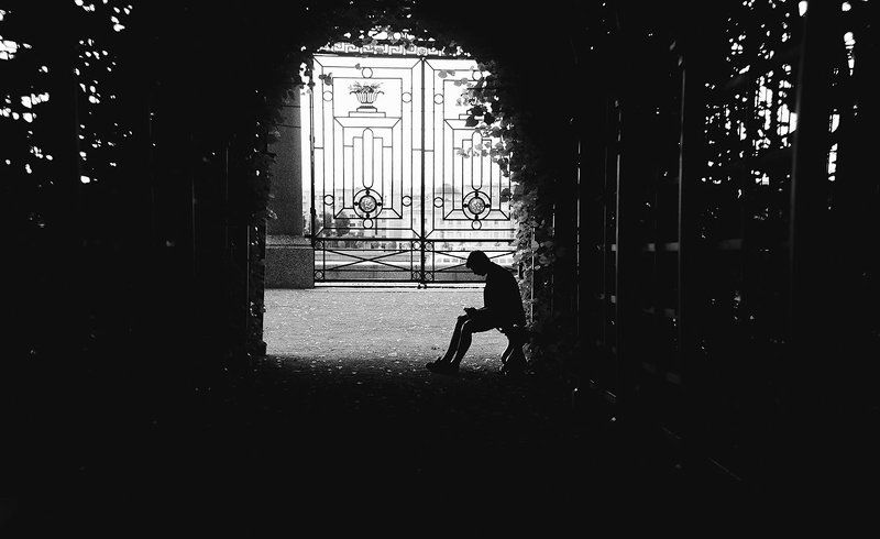 black, black & white, city, people, saint-petersburg, summer *** фото превью