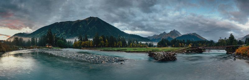 архыз, горы, звезды, озеро, пейзаж Архыз фото превью