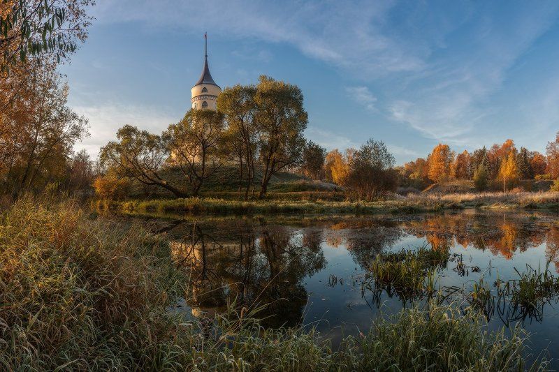 павловск, бип, мариенталь, славянка, тызва, осень, рассвет, россия про осень парка Мариенталь... фото превью