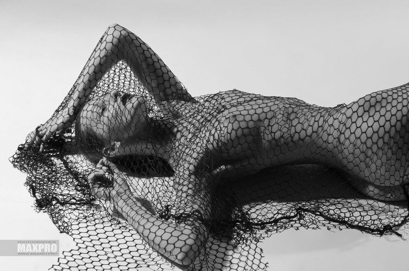 Art nu, Grid, Maxart, Maxpro, Model, Netting, Nude, Reticle, Арт-ню, Модель, Ню, Сети, Сетка, Ч/б, Чб, Черно-белое Сети... фото превью