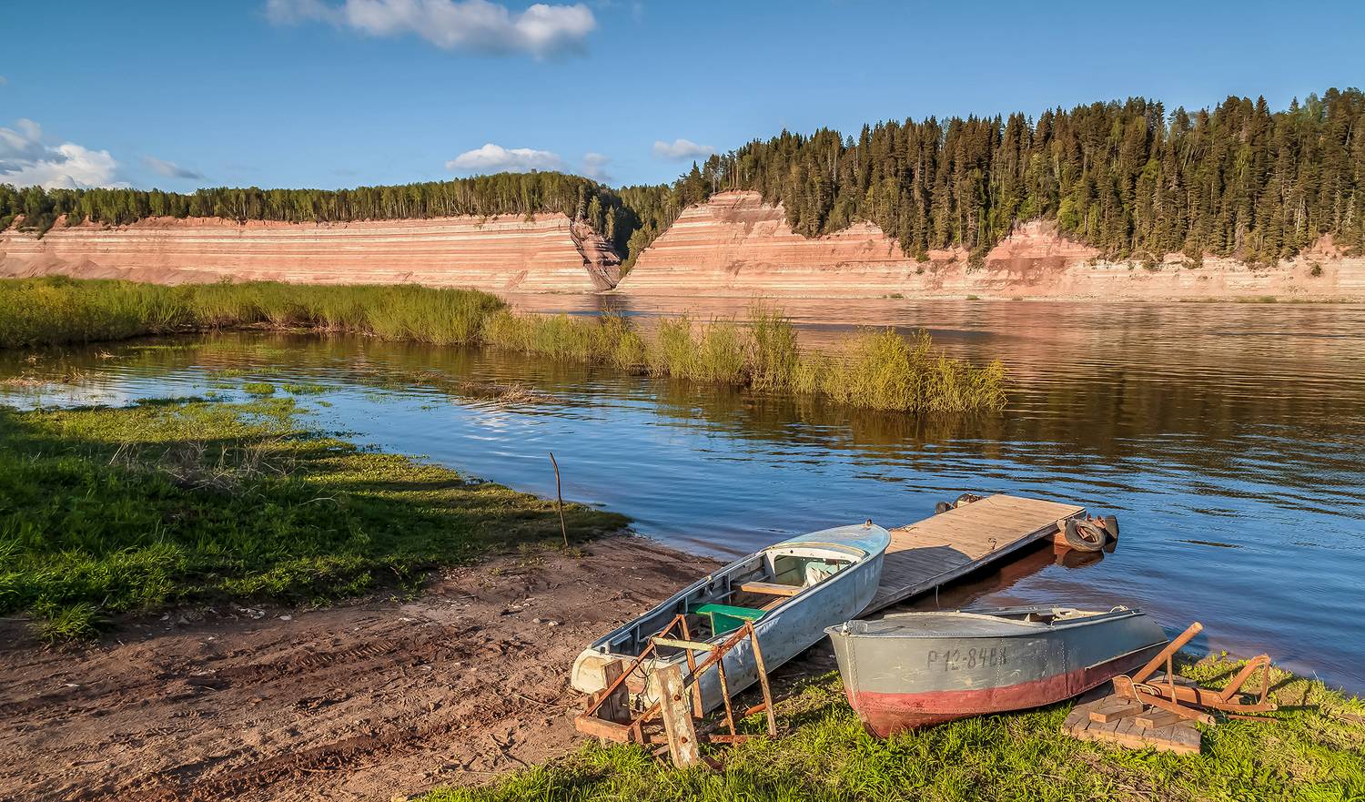 опоки, лодки, река, сухона,, Анкудинов Леонид