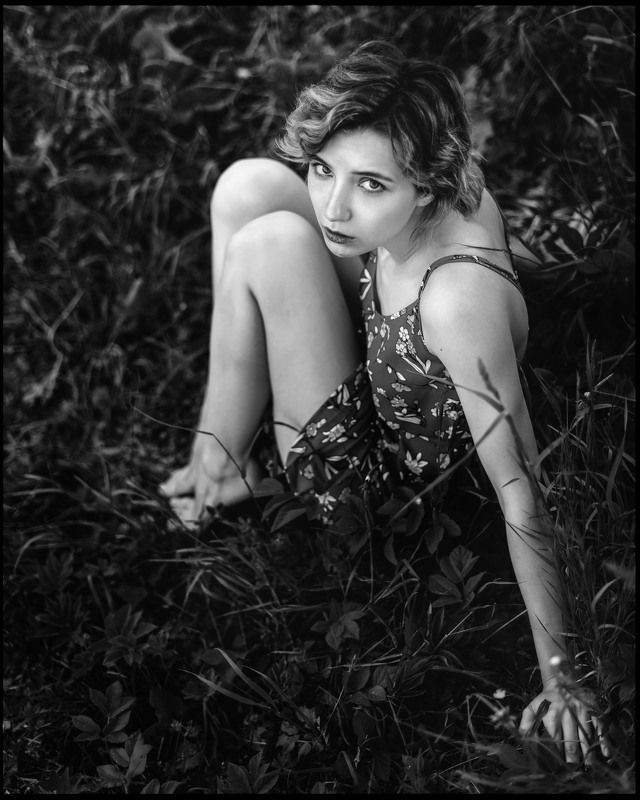 портрет, женский портрет, женская красота, девушка, чб, чернобелое, гламур, модель, model, glamur, portrait, bw, black and white Алиса фото превью