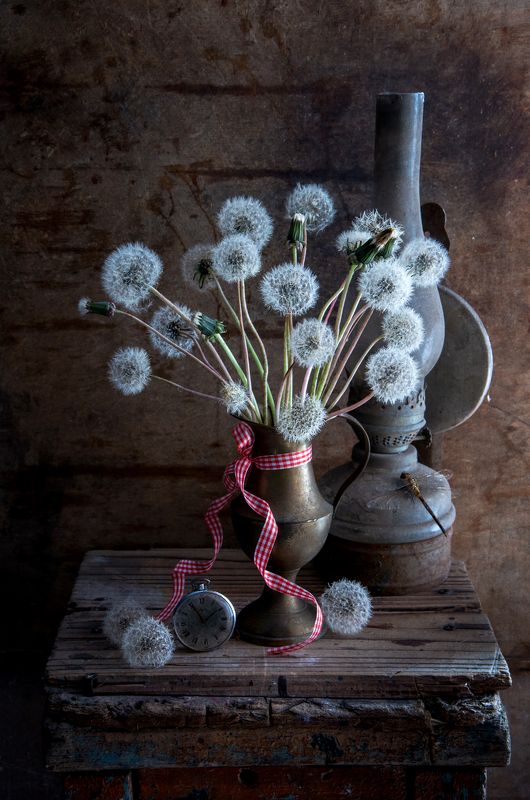 одуванчики, натюрморт, лёгкий, воздушный Воздушный букет фото превью