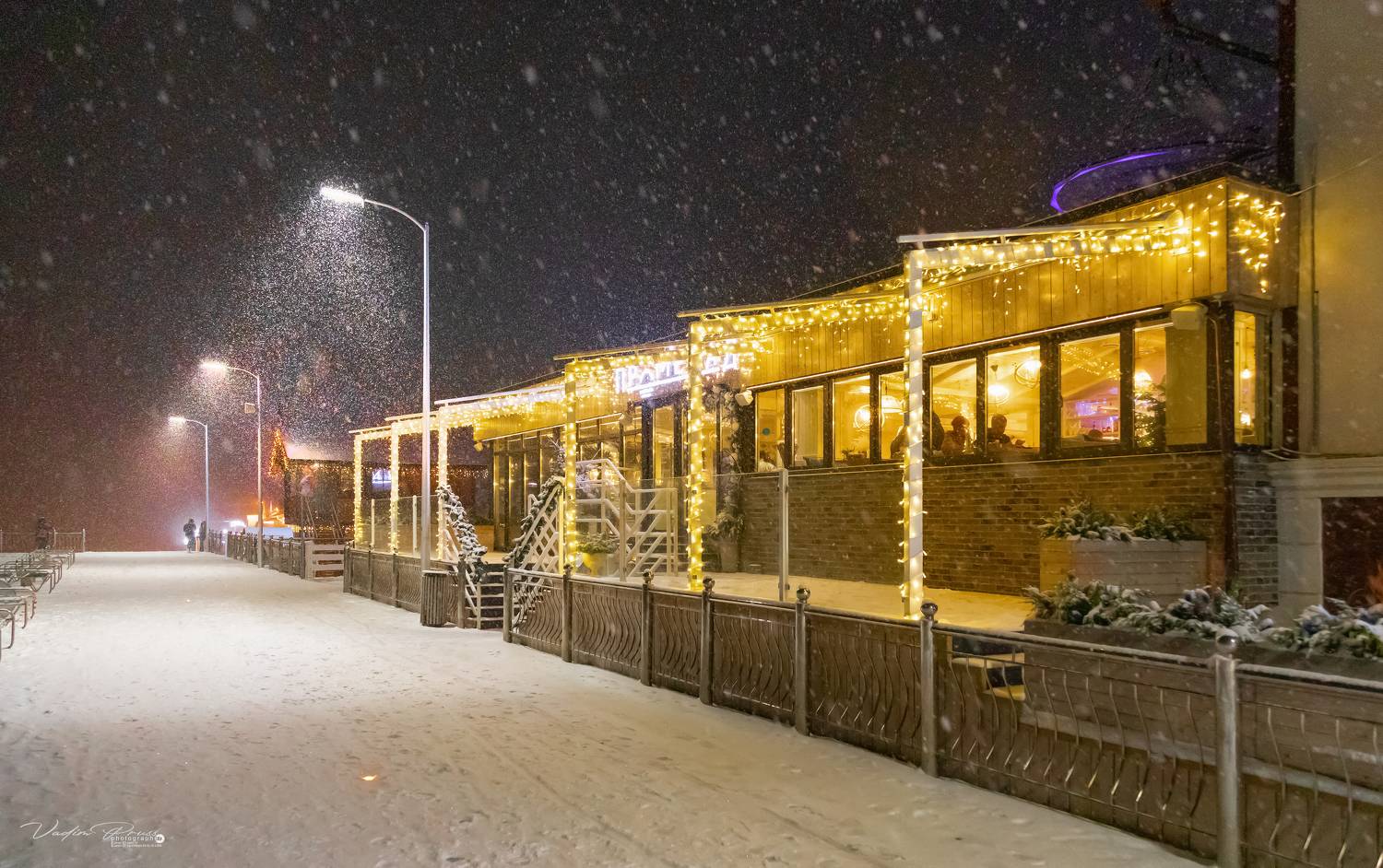 Рождество, Зеленоградск,Россия, курорт, зима, улица, фотография, ночь, Свирин Вадим, город, Christmas, Zelenogradsk, Russia, resort, winter, street, photography, night, Vadim Svirin, city, Vadim Svirin