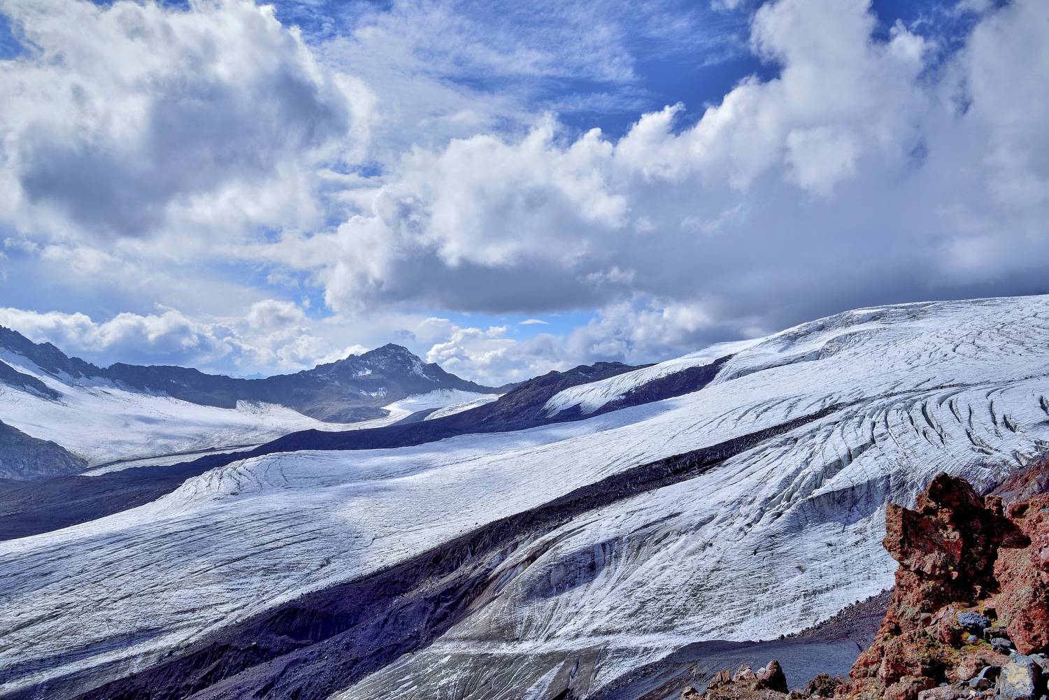 кабардино-балкария, эльбрус, ледник, горы,, Байдуков Александр