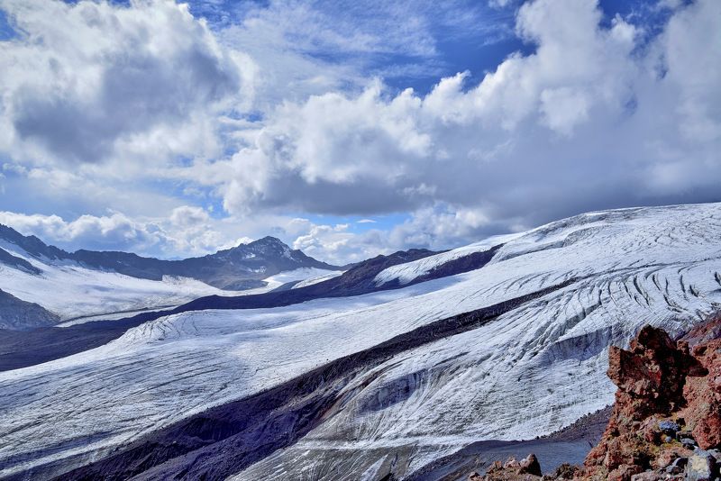 кабардино-балкария, эльбрус, ледник, горы, 3800 фото превью