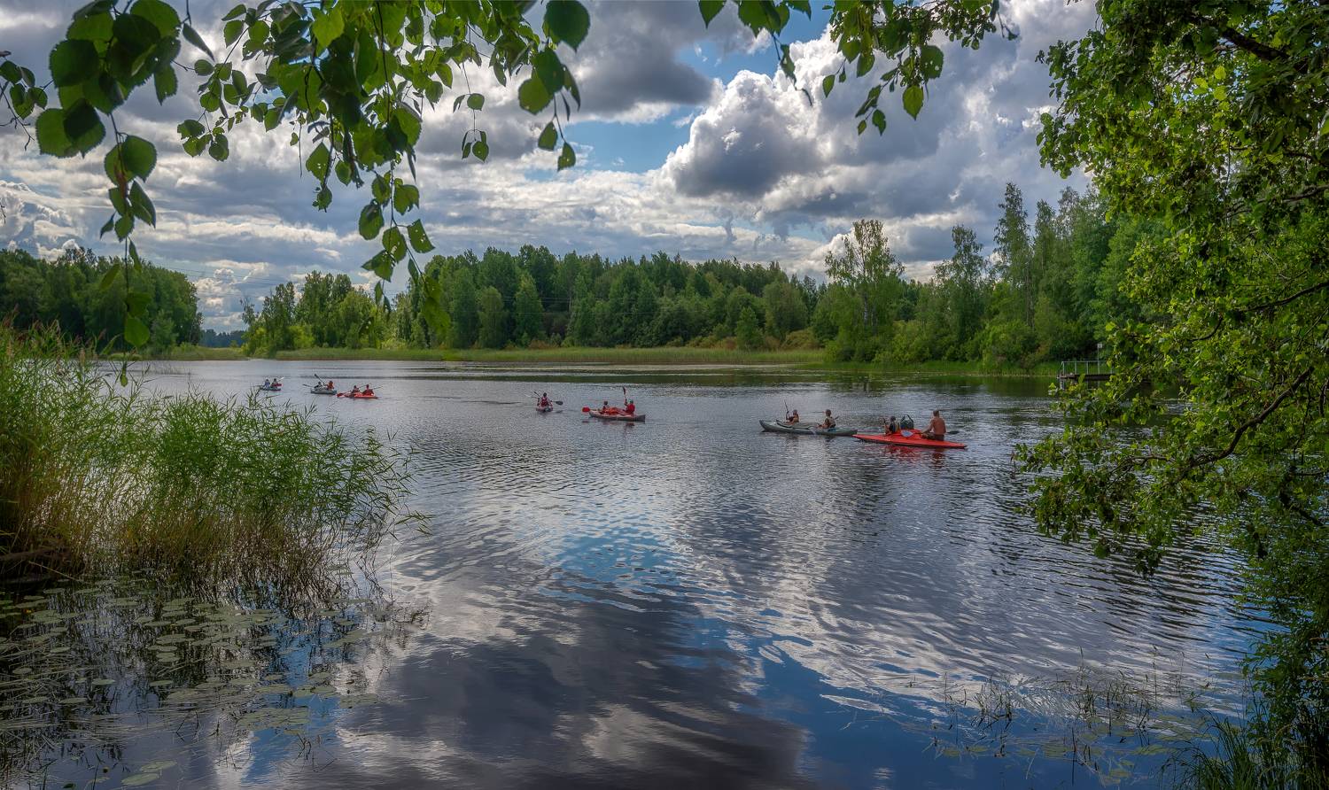 байдарки, сплав, Вуокса, река, карелия, Сергей Аникин