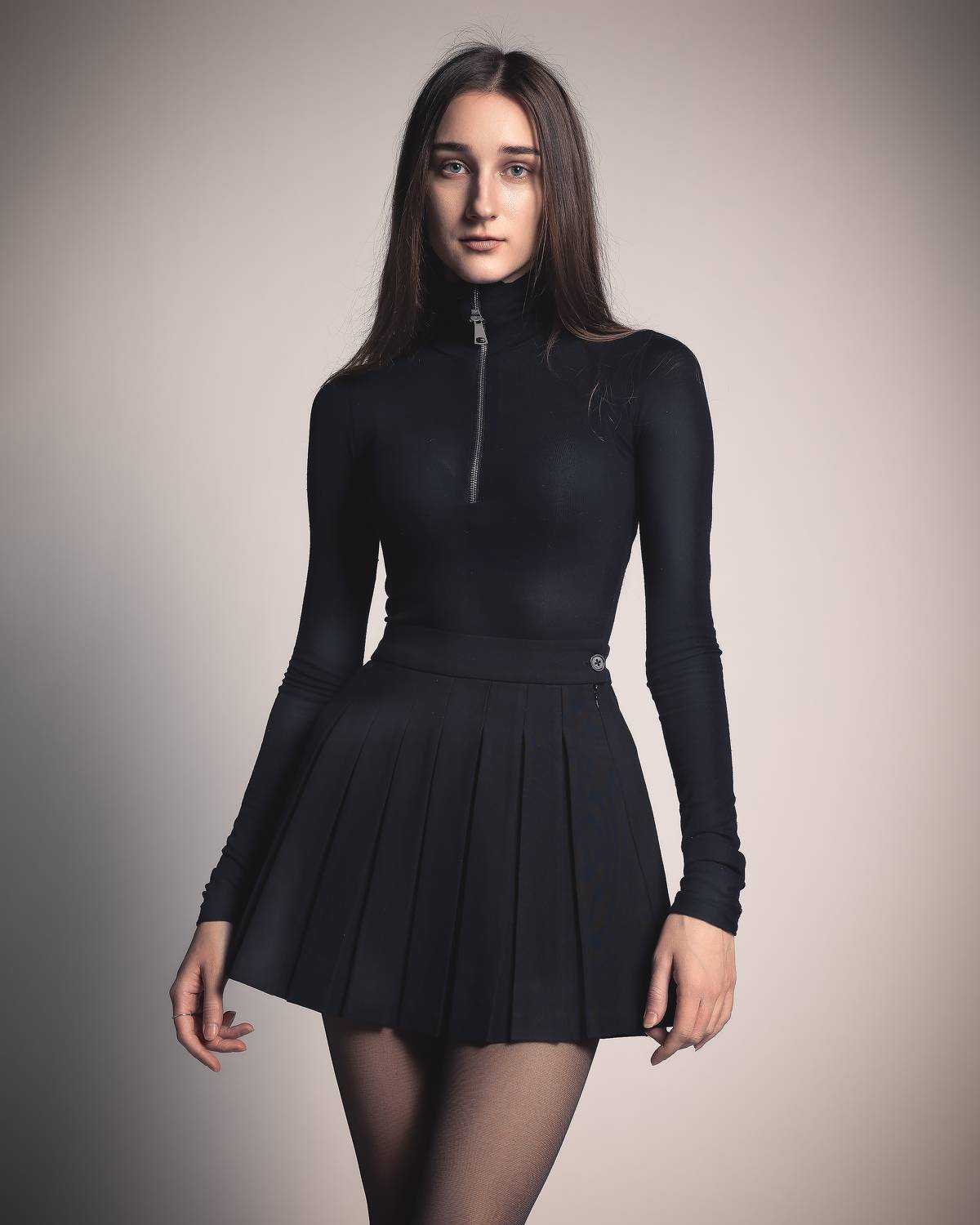 девушка, чулки, красивая, портрет, Дмитрий Александров