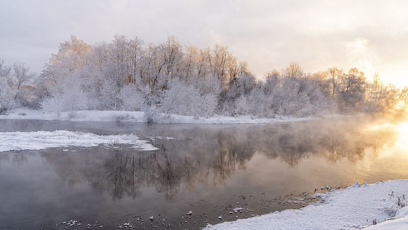 Морозный рассвет фото превью
