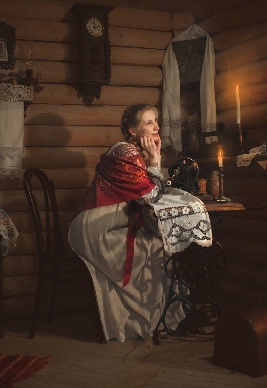 женщина любовь красота искусство изба свечи фотография, Шепелева Татьяна