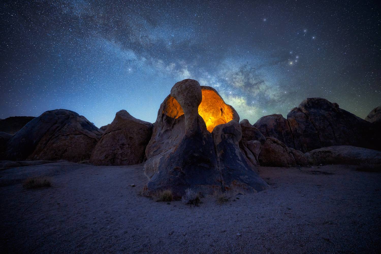 night, nature, mountains, landscape, stars, milkyway, Ignacio Municio
