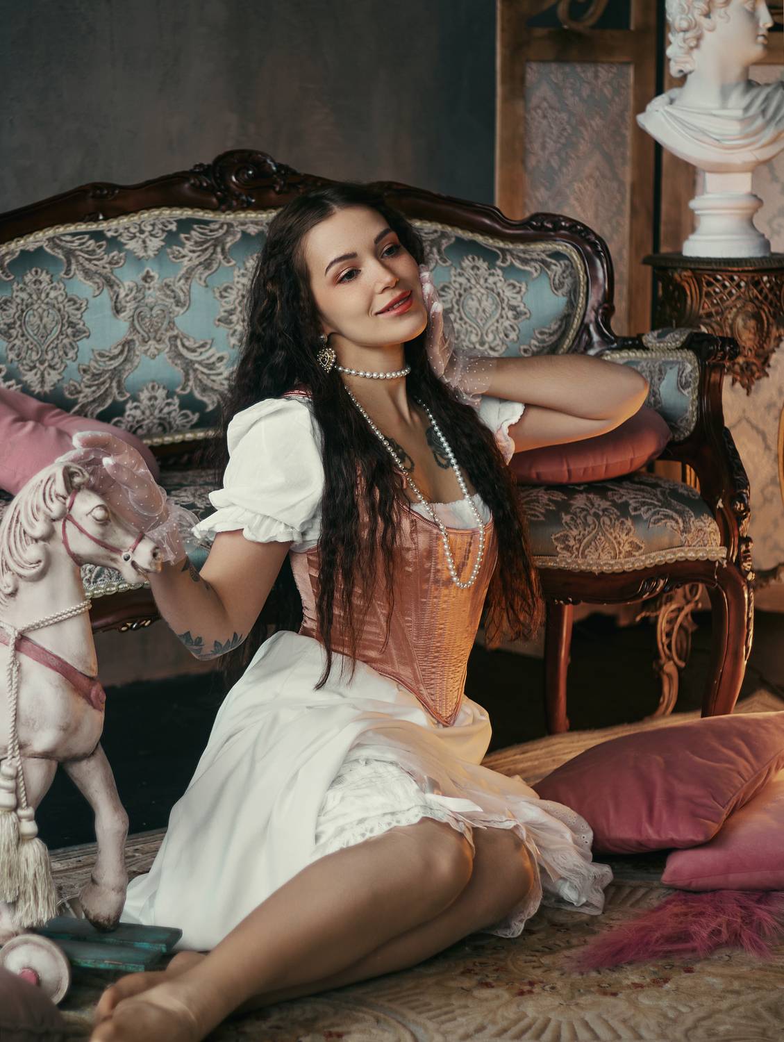 винтаж, ретро, девушка, фотостудия, постановочное фото, canon, Екатерина Сигат