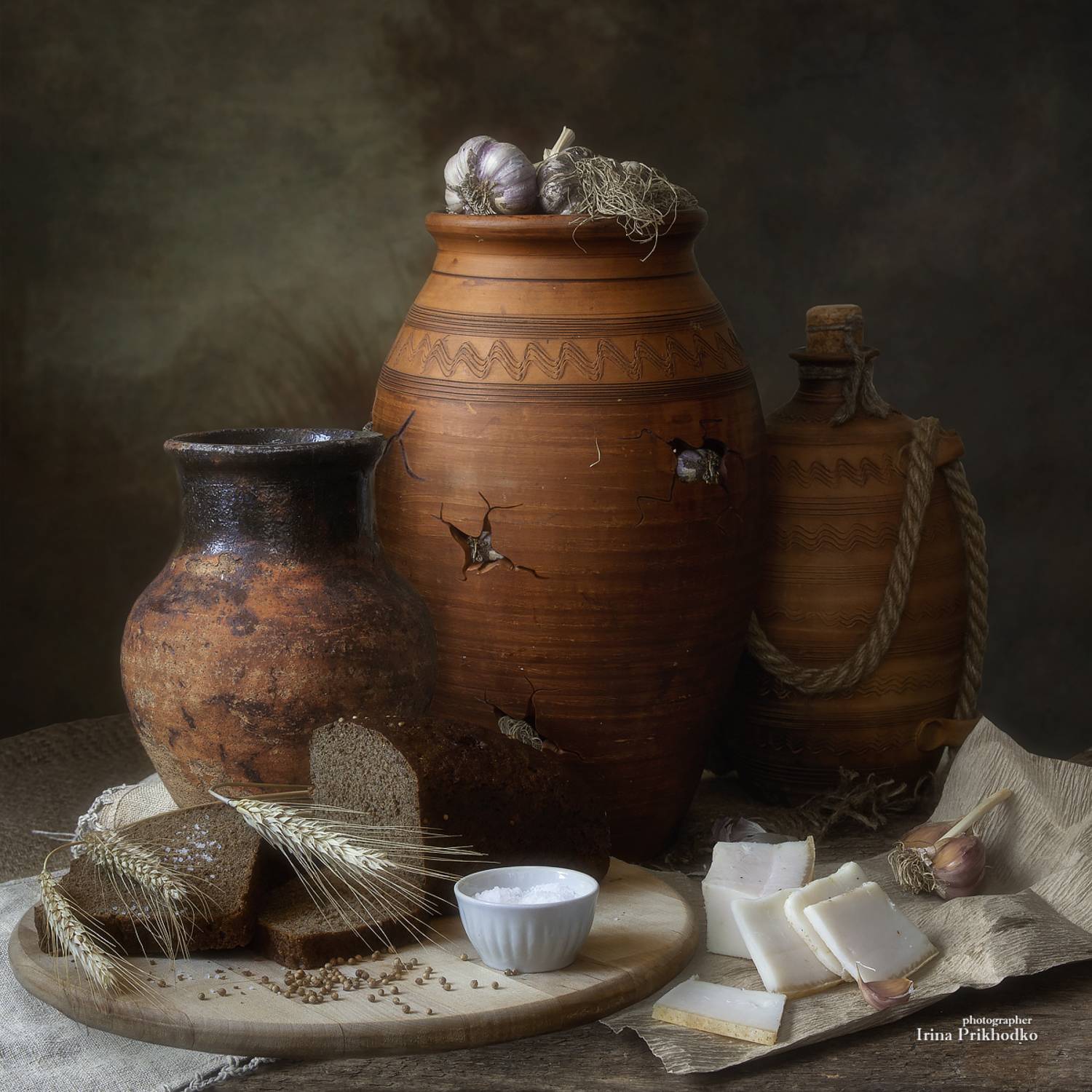 натюрморт, еда, деревенский, хлеб, еда, Приходько Ирина