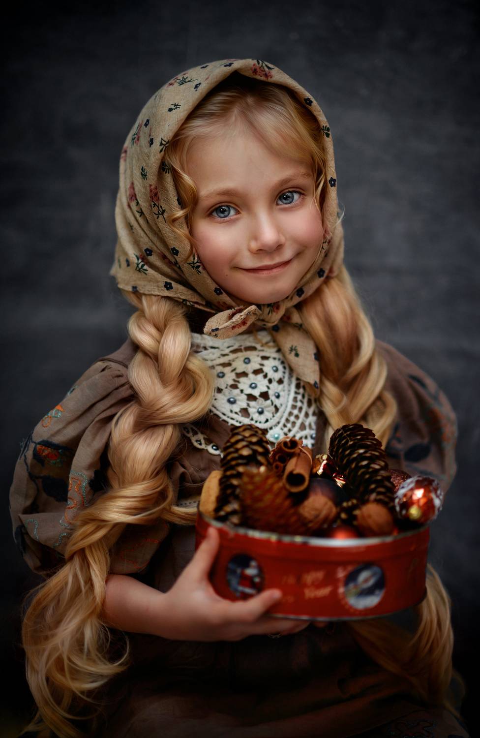 Детский портрет,рождественский подарок,Рождество, Татьяна Звада
