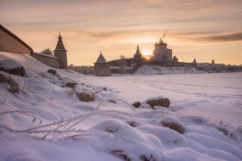 Морозное утро.