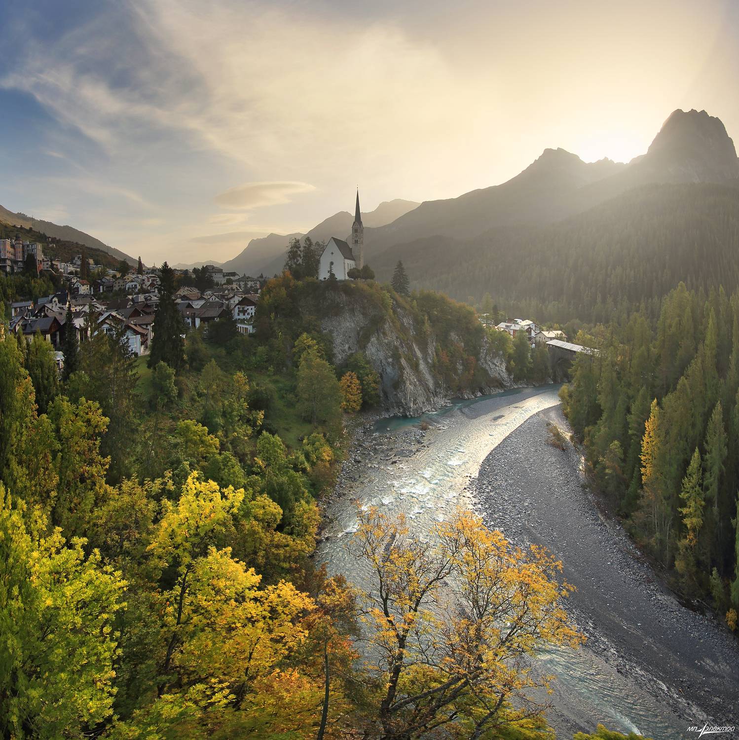 swiss,швейцария,осень,горы,scuol, Матвеев Николай