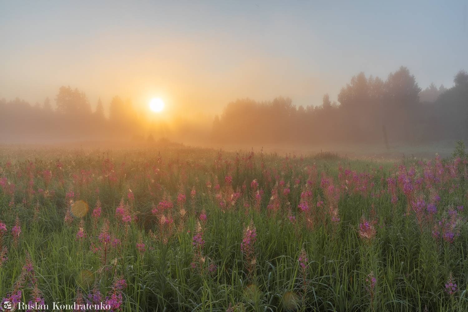 река, рассвет, лемовжа, закат, Кондратенко Руслан
