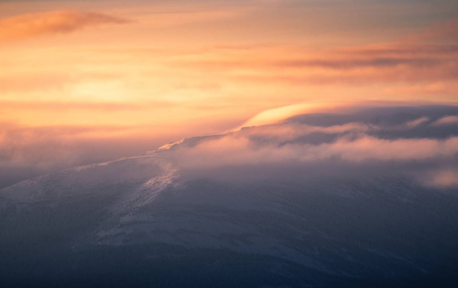 пейзаж, рассвет, урал, нургуш, Даниил Силантьев