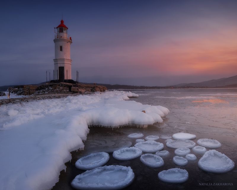 токаревский маяк, токаревская кошка, владивосток, приморье, приморский край Вечер на Токаревском маяке фото превью