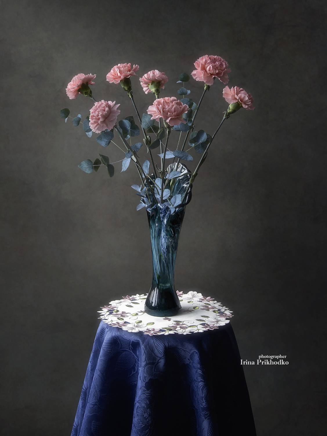 натюрморт, цветы, гвоздики, букет, Приходько Ирина