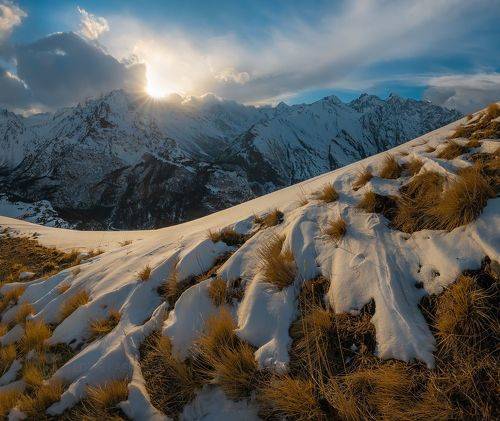 Вечер в горах Кабардино Балкарии