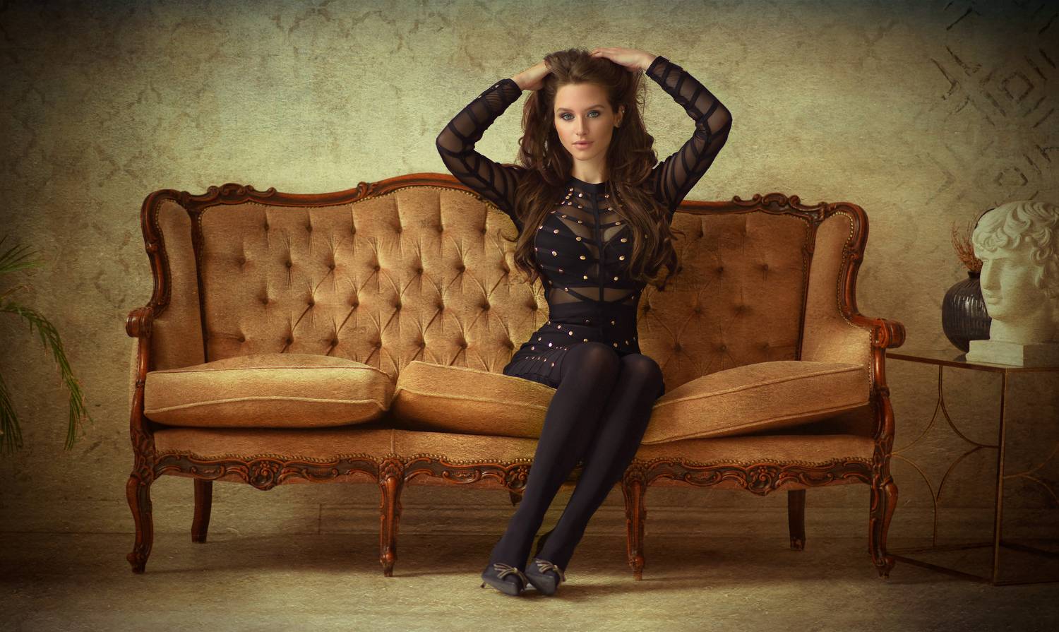 girl, model,hot, studio, portrait, black, light, young, Максимов Станислав