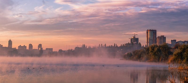Розовый рассвет фото превью