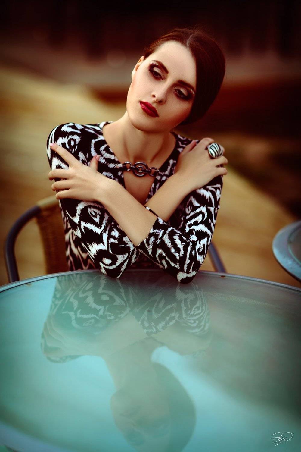 Portrait, Reflection, Toning, Woman, Руслан Болгов (Axe)