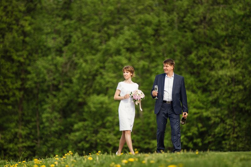 свадебное фото, фотограф Максим Дуюнов, свадебный фотограф Свадебная прогулка фото превью