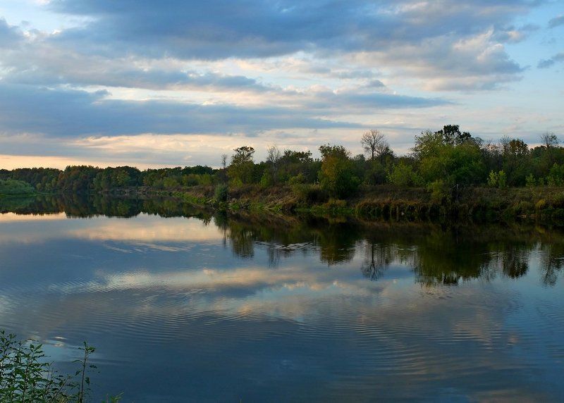 река, клязьма, вечер *** фото превью