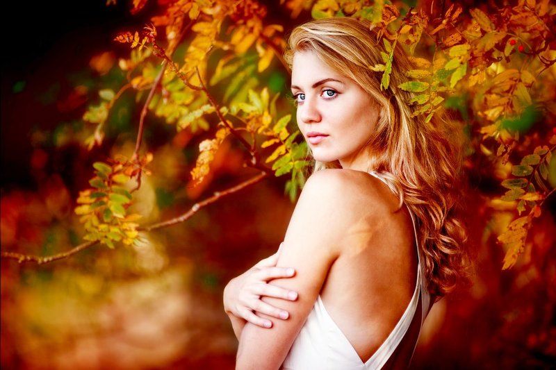 портрет,девушка,осень *** фото превью