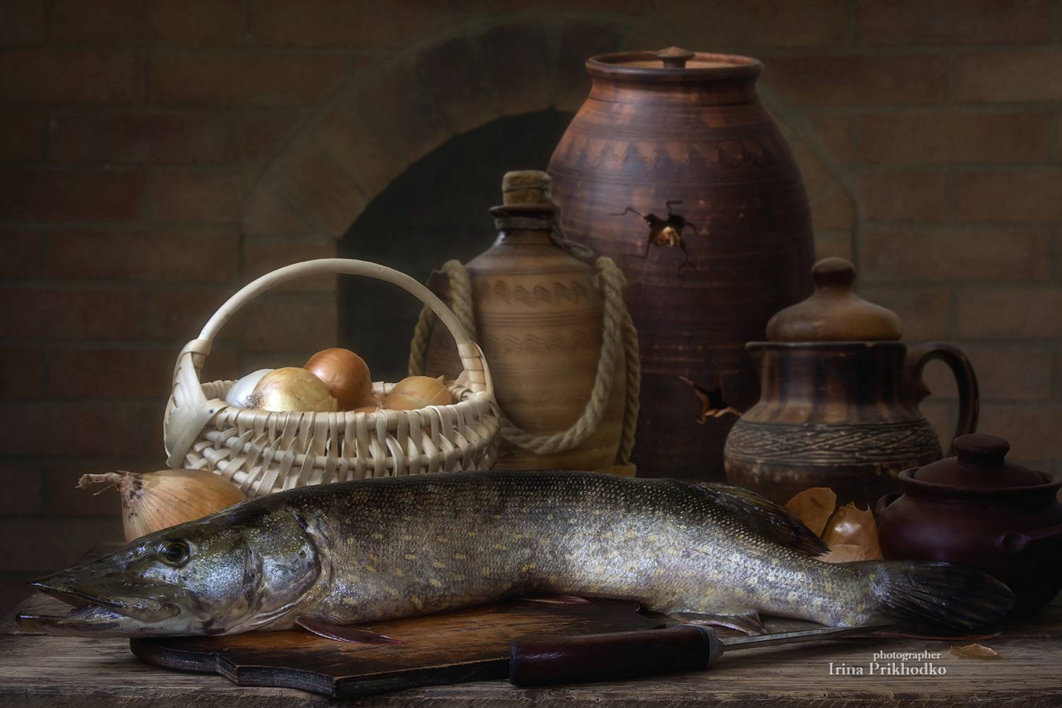 натюрморт, рыба, щука, кухня, Приходько Ирина