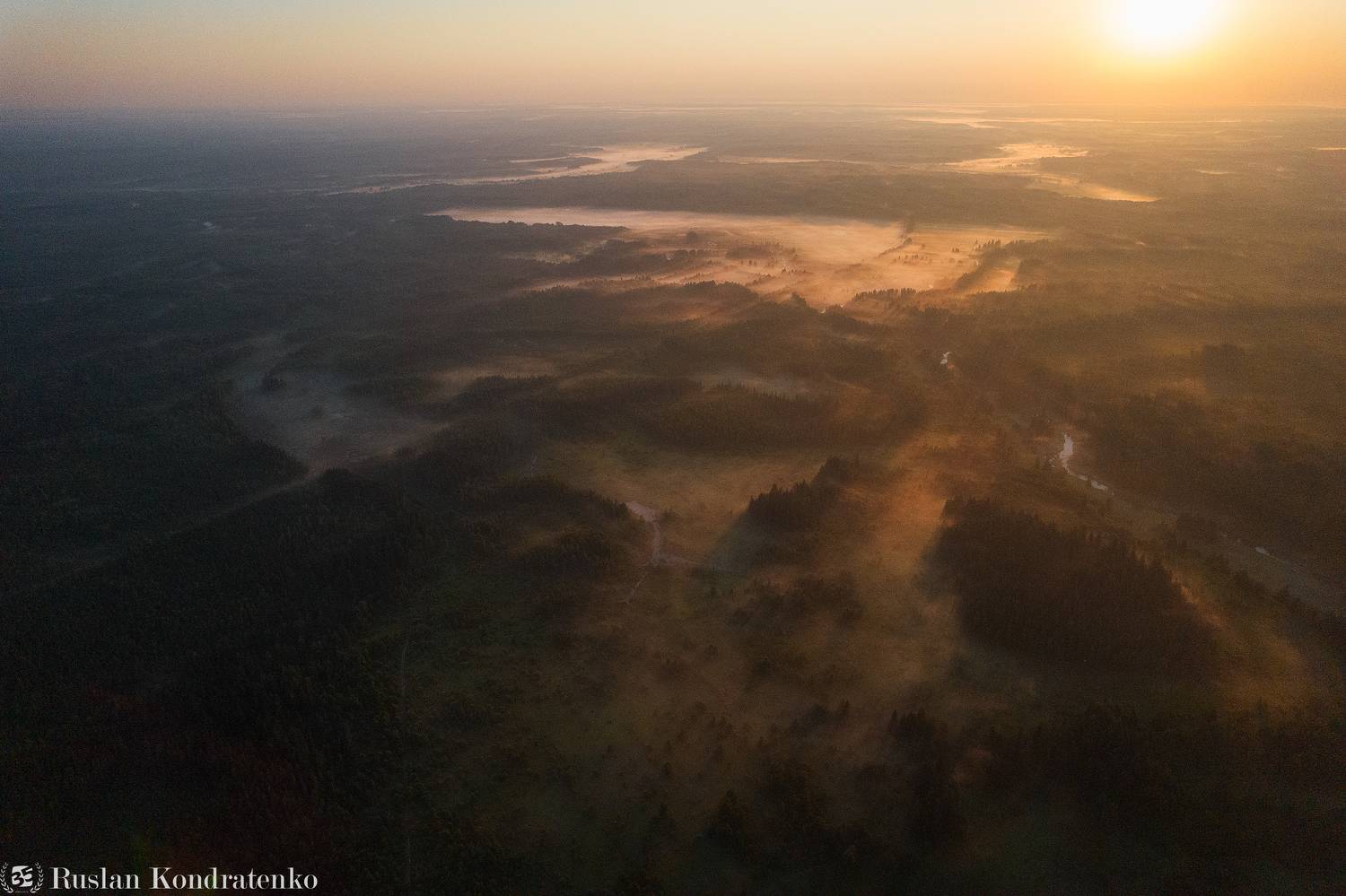 ленинградская область, рассвет, закат, лемовжа, topdown, аэрофотография, аэрофото, Кондратенко Руслан