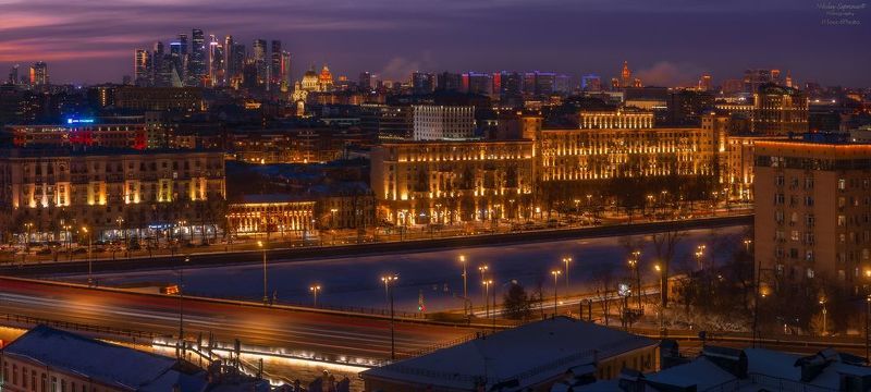 таганка, таганский район, замоскворечье, садовое кольцо, большой краснохолмский мост, космодемьянская набережная, набережные, москва-река, москва, вечерняя москва, панорамы москвы, moscow, citiscape \