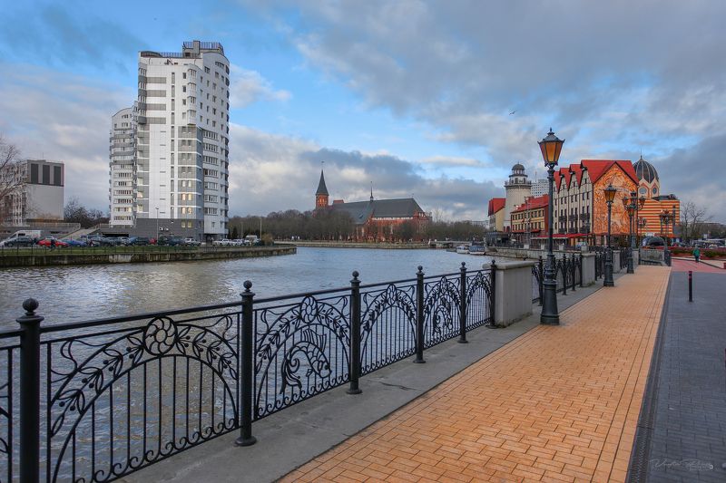 Калининград, улица, река, Преголь, Россия, фотография, день, прогулка, путешествие, Свирин Вадим, Kaliningrad, street, river, Pregol, Russia, photography, day, walk, travel, Vadim Svirin Рыбная деревня. фото превью