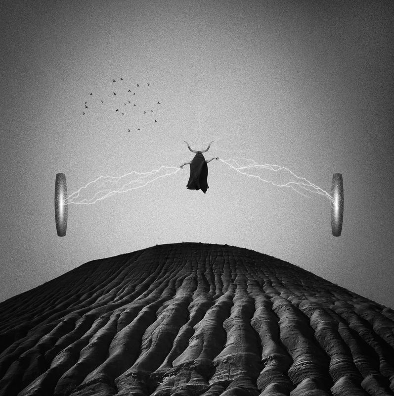 fineart, blackandwhite, conceptual, photomontage, photomanipulation, ancient, doom, dark, darkart, mountain, photography, platform, art, darkart, blackandwhite, bnw, Iran, creative, creativity, visionary  Lucifer фото превью