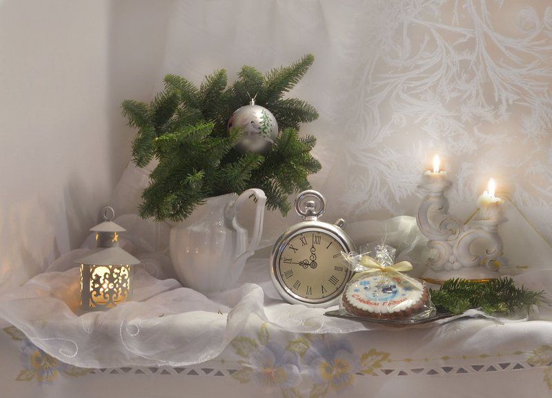 still life, натюрморт, фото натюрморт, зима, январь,  праздник, свечи, подсвечники, настроение, старый новый год. Когда приходит Старый Новый Год... фото превью