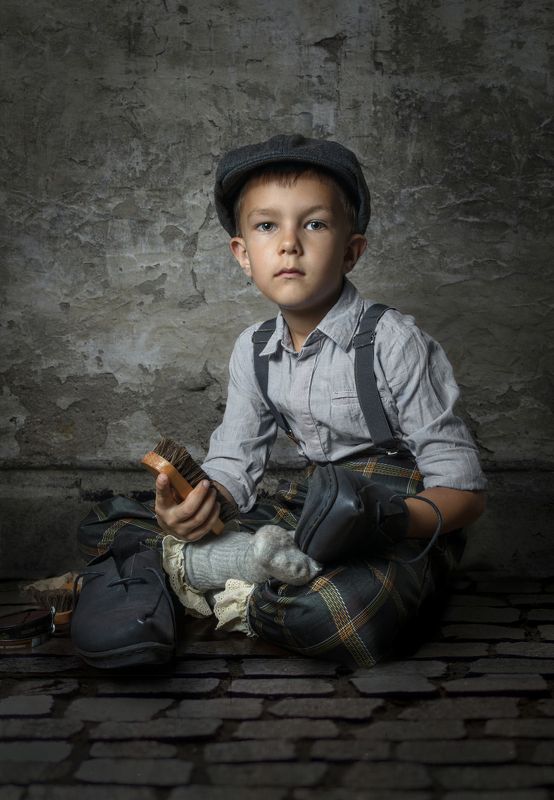 чистильщик обуви, обувь, вакса, мальчик shoe shiner фото превью