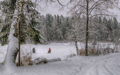На зимней рыбалке