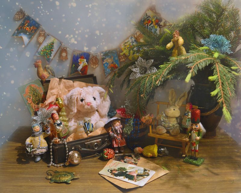still life, натюрморт, фото натюрморт, зима, январь,  праздник, свечи, подсвечники, настроение, ретро,  старые игрушки Помнишь старые игрушки новогодние ? фото превью